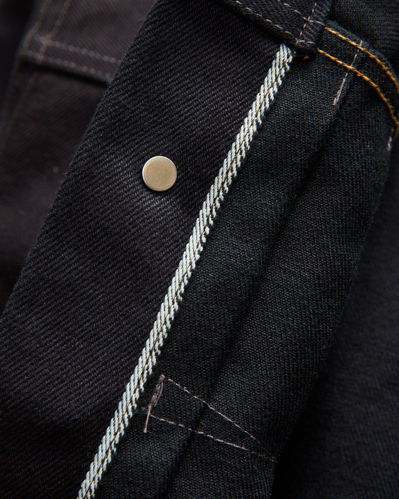 "Midnight" Ranch Blouse in 16oz Japanese Denim