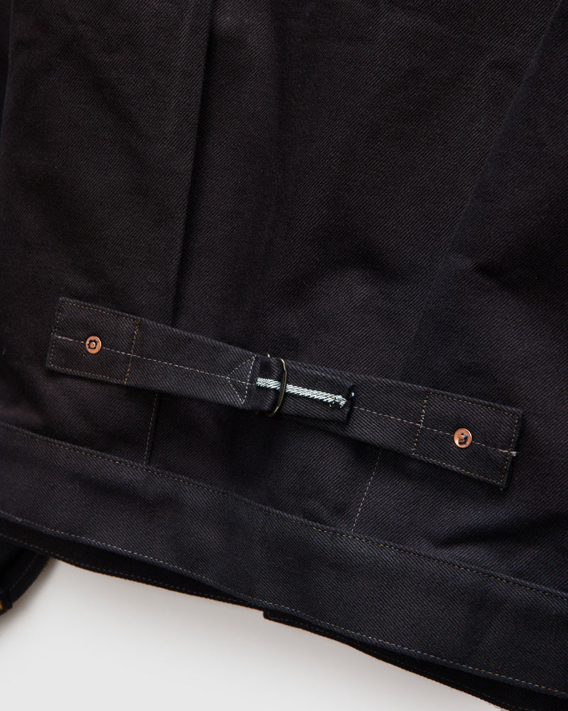 "Midnight" Ranch Blouse in 16oz Japanese Denim