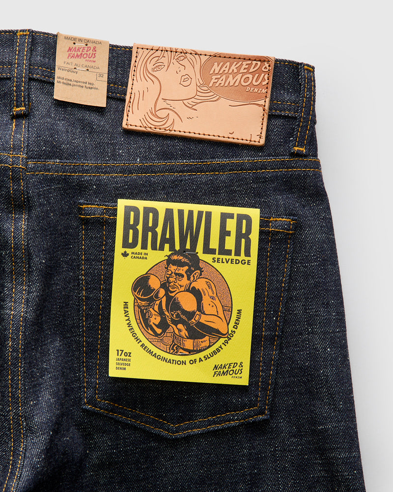 "Brawler" 17oz Selvedge Denim - Weird Guy Fit