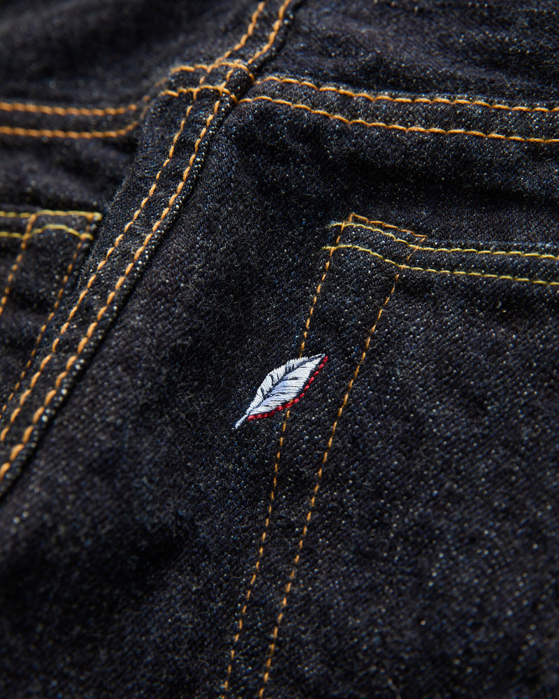 XX-005 14oz Rinsed Selvedge Denim - Slim Straight Fit