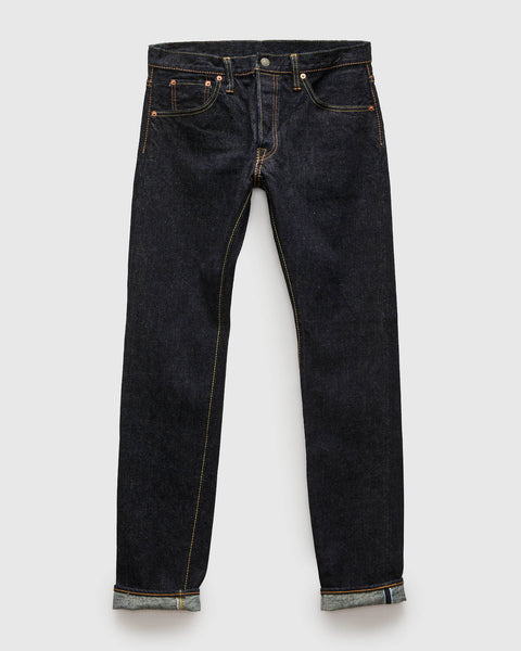 XX-013 14oz Rinsed Selvedge Denim - Slim Tapered Fit – Blue Owl