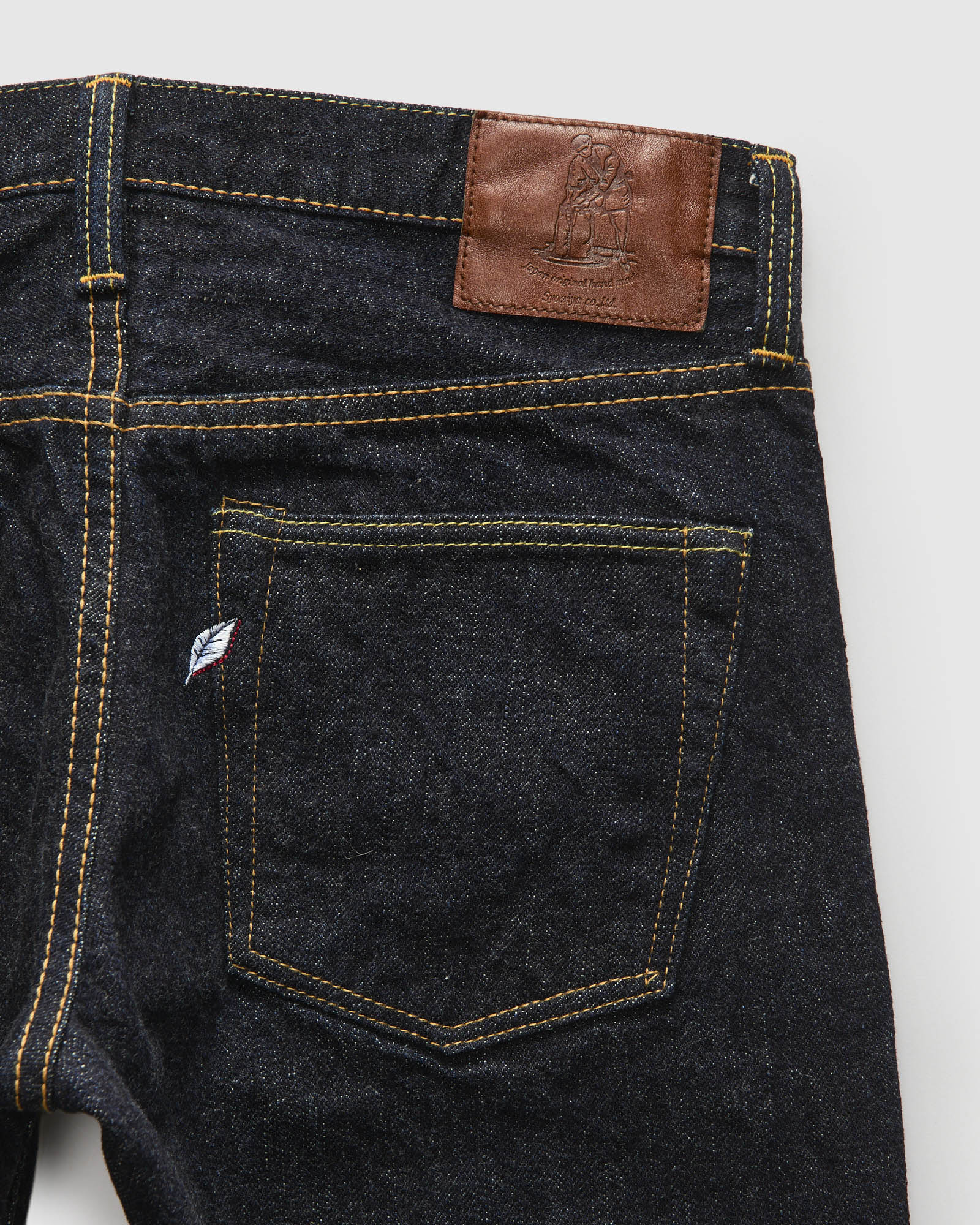XX-013 14oz Rinsed Selvedge Denim - Slim Tapered Fit – Blue Owl