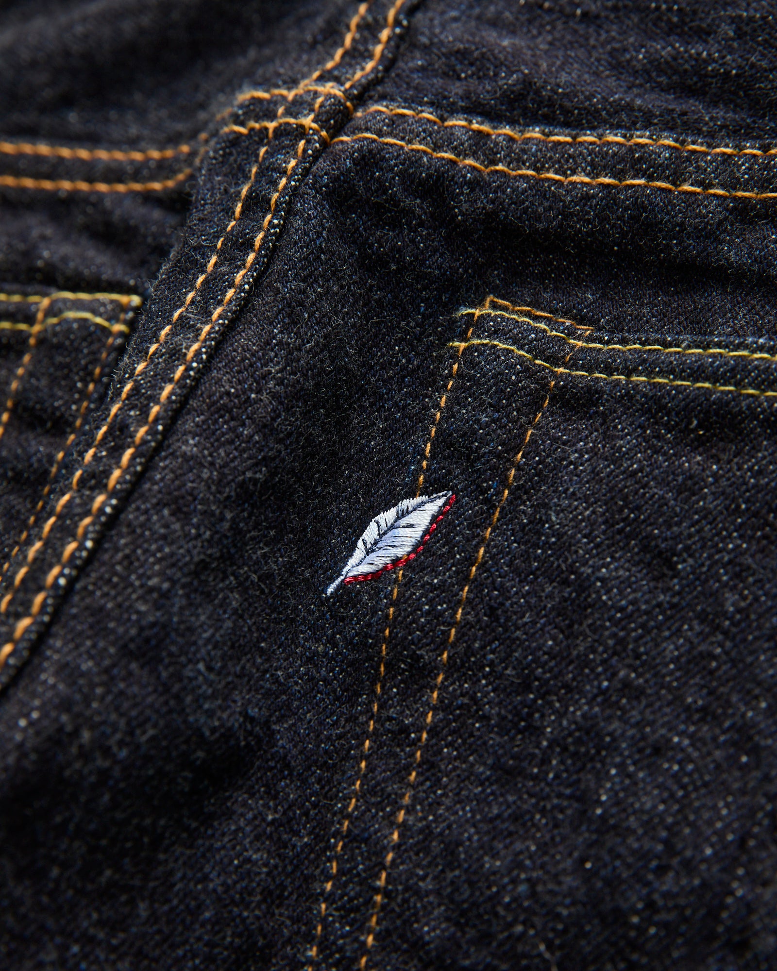 XX-013 14oz Rinsed Selvedge Denim - Slim Tapered Fit – Blue Owl