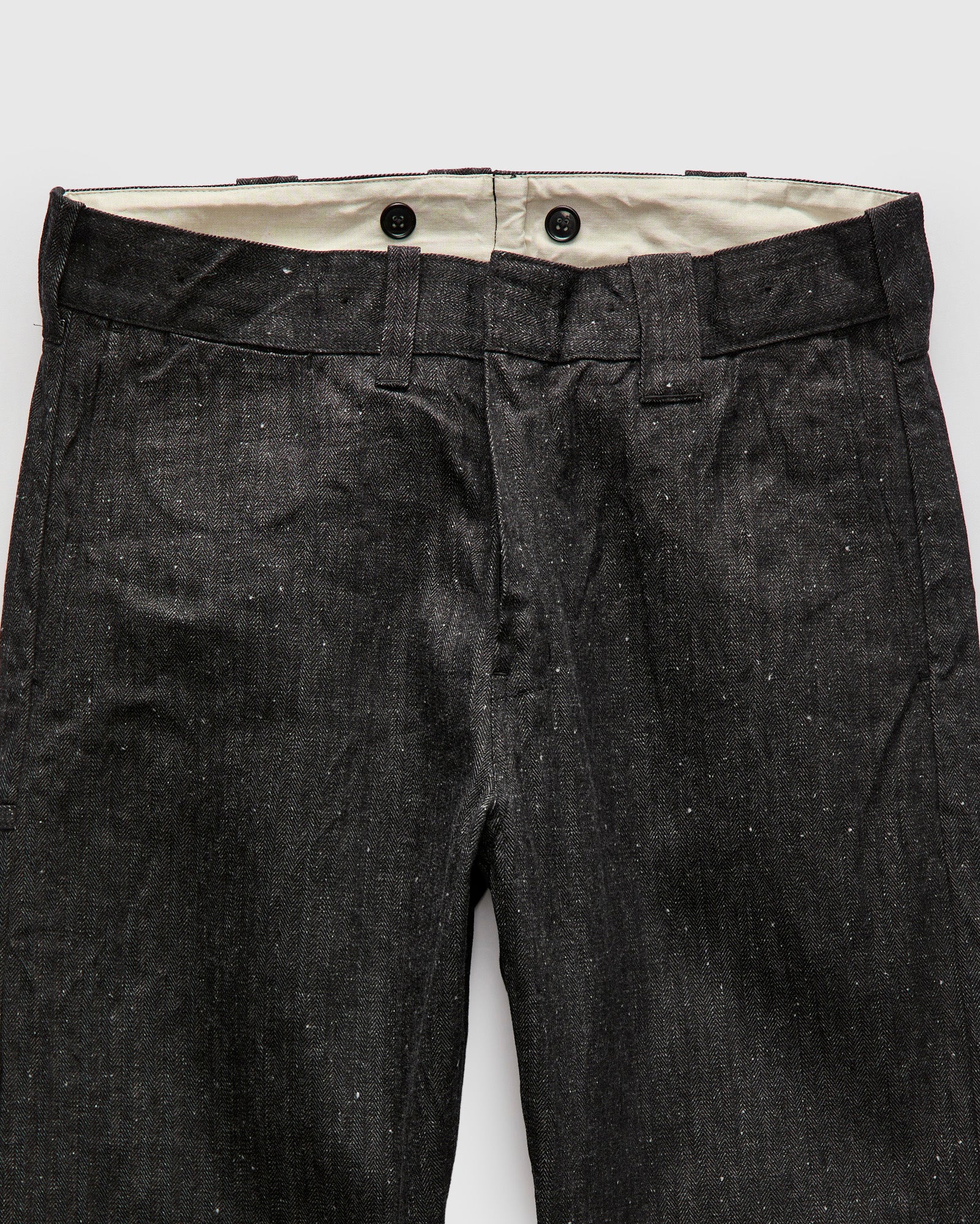 Herringbone Nep Work Pants in Black – Blue Owl Workshop