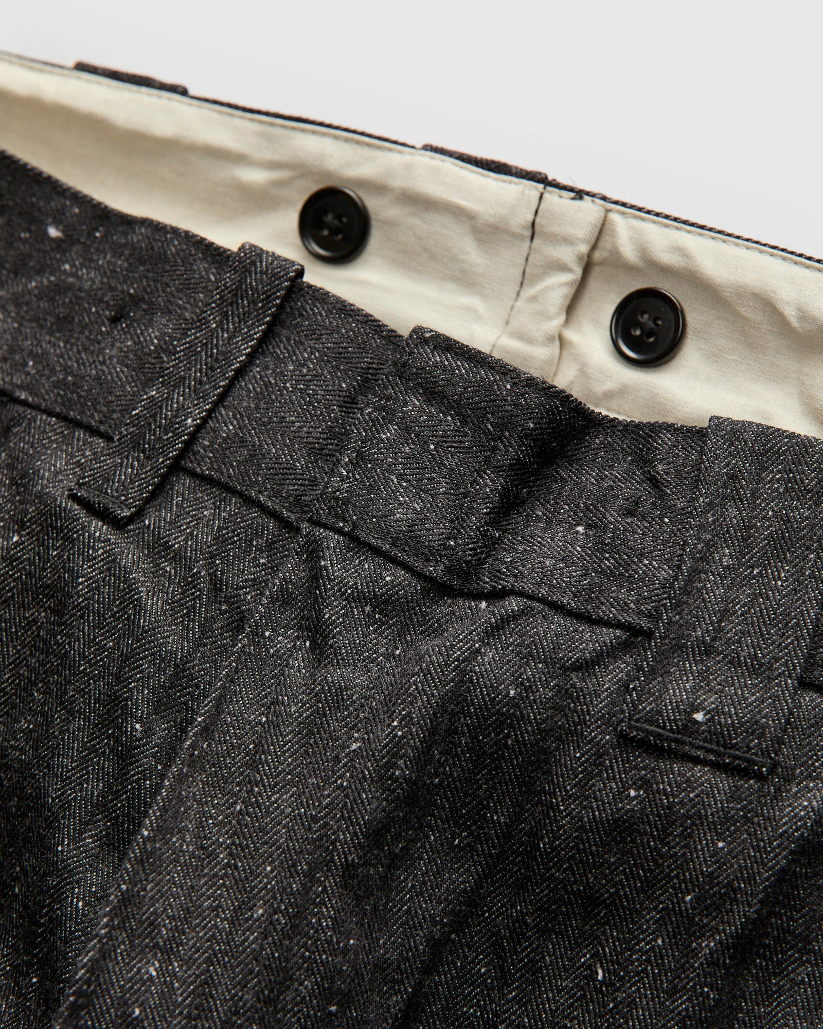 Herringbone Nep Work Pants in Black – Blue Owl Workshop
