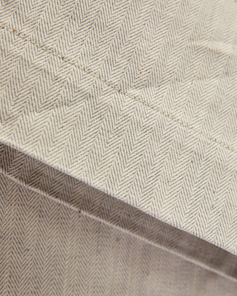 Herringbone Nep Work Pants in Oatmeal