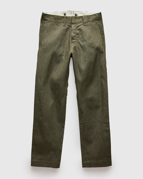 Herringbone Nep Work Pants in Olive – Blue Owl Workshop