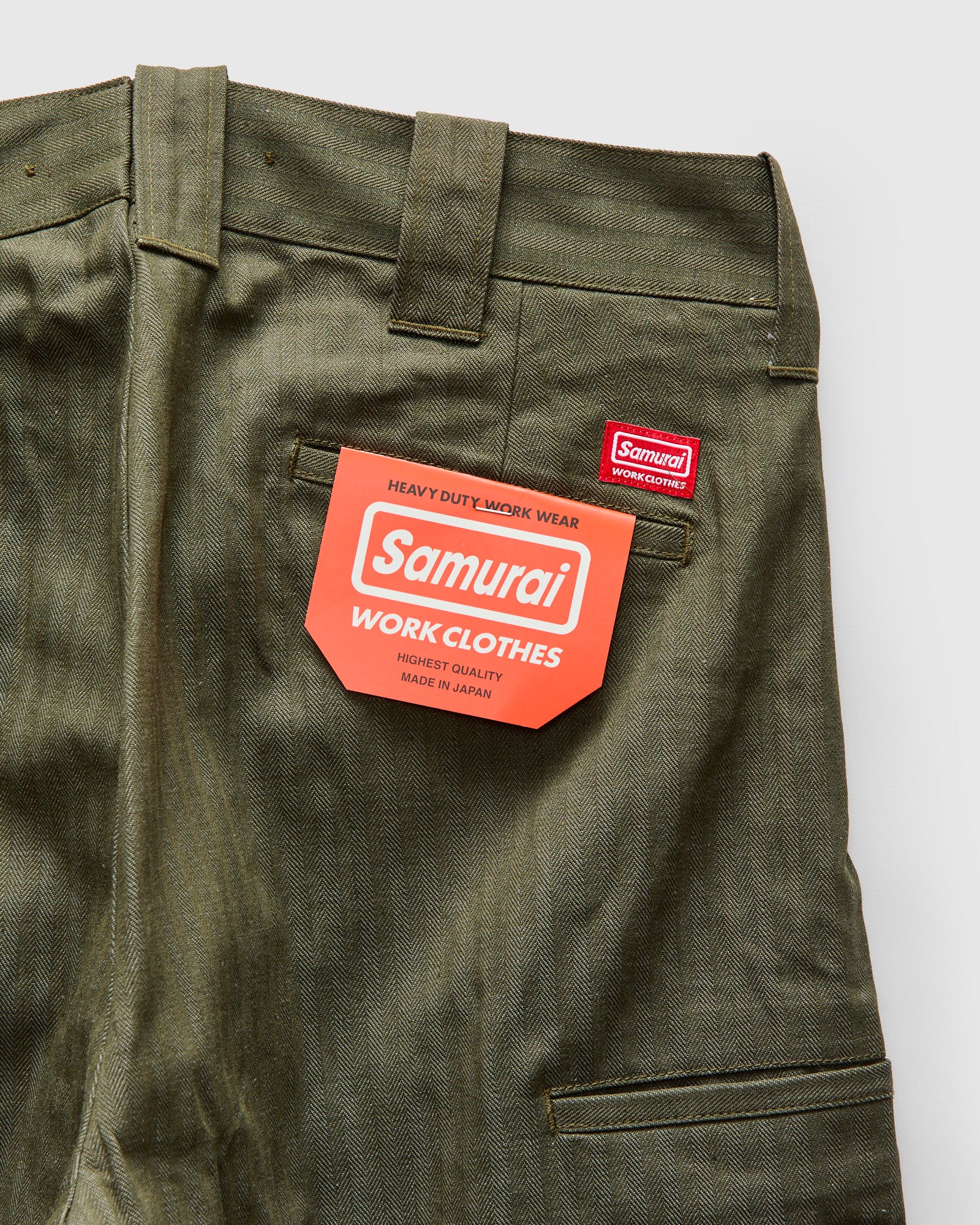 Herringbone Nep Work Pants in Olive – Blue Owl Workshop