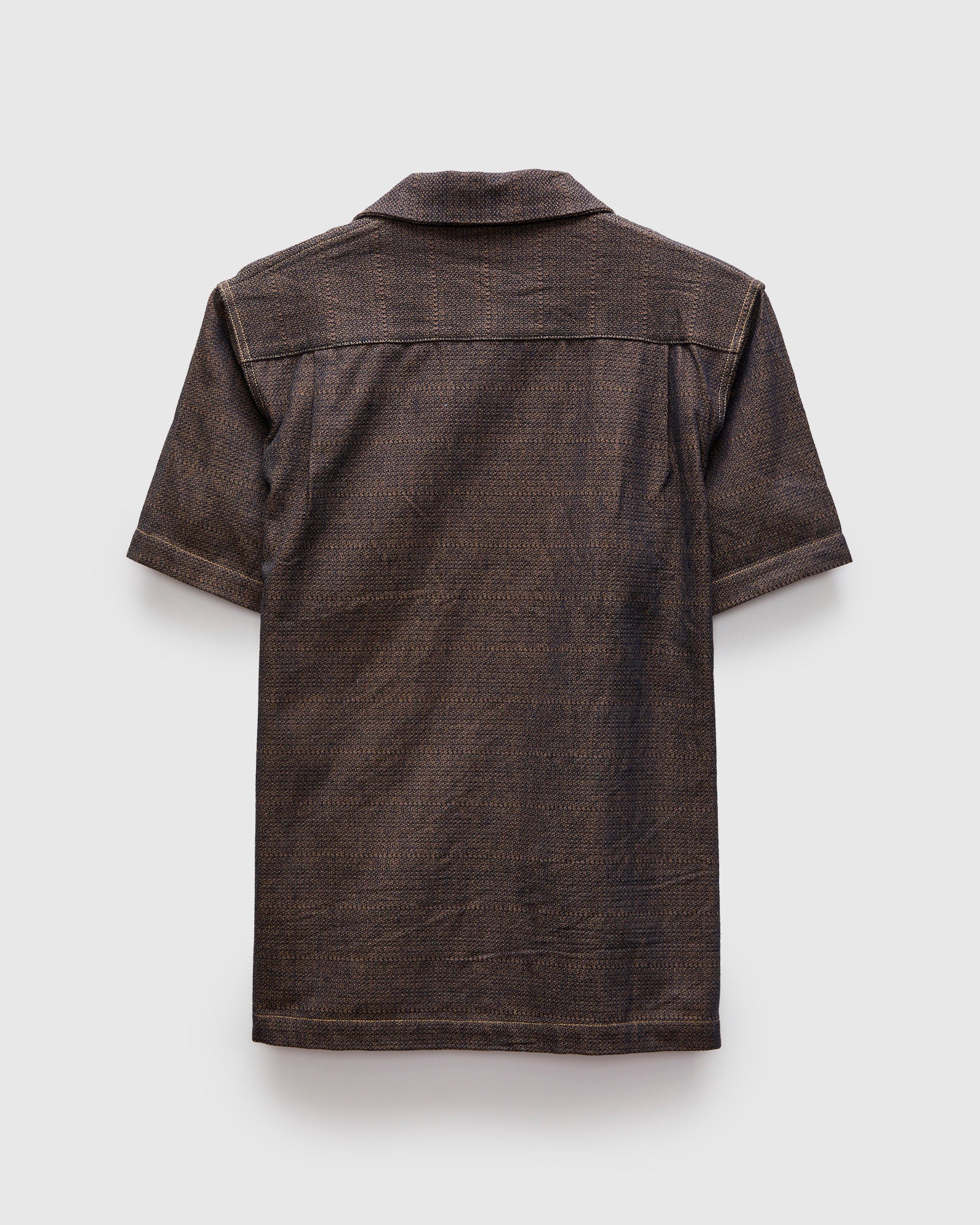【値下げ】THE SHISHIKUI open collar / NAVY Open Collar Shirt in Sashiko Kanoko Aimadara – Blue Owl Workshop