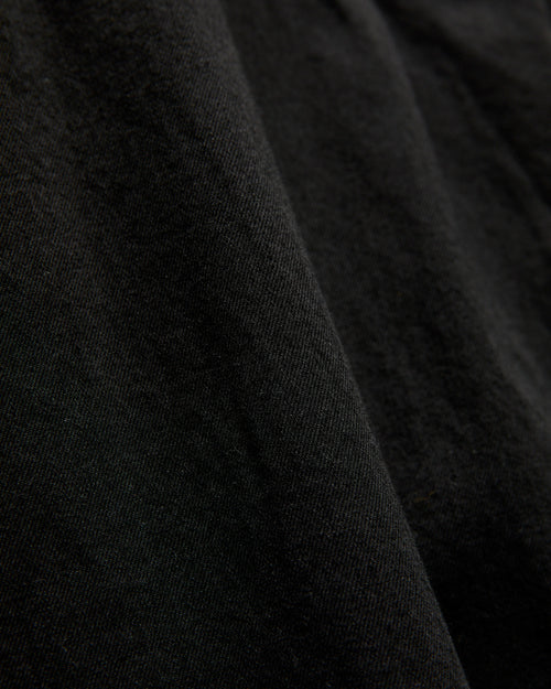 6oz Denim Button Down Shirt in Black