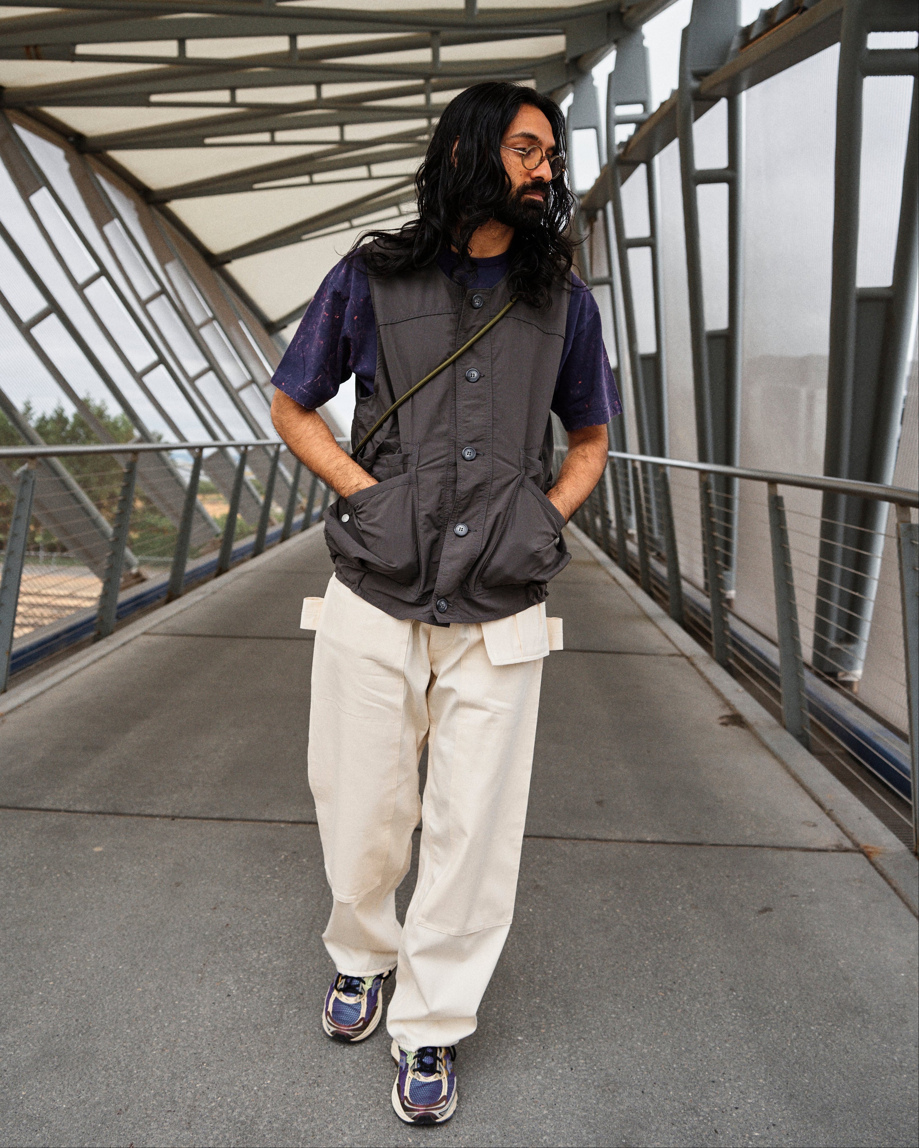 Overgrown Hiker Vest in Nylon Ripstop Charcoal – Blue Owl Workshop