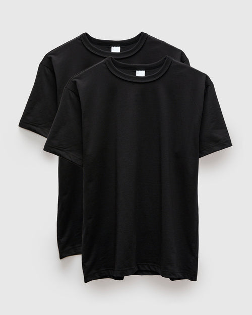 2-Pack Pima T-Shirts in Black