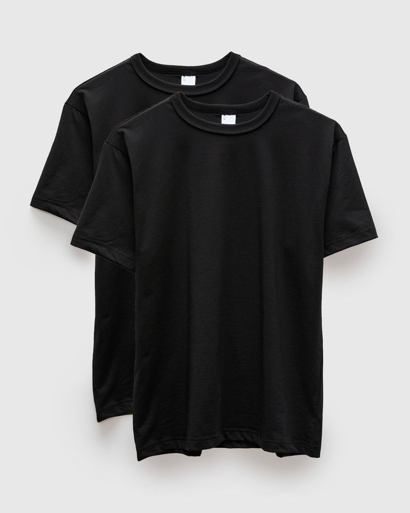 2-Pack Pima T-Shirts in Black