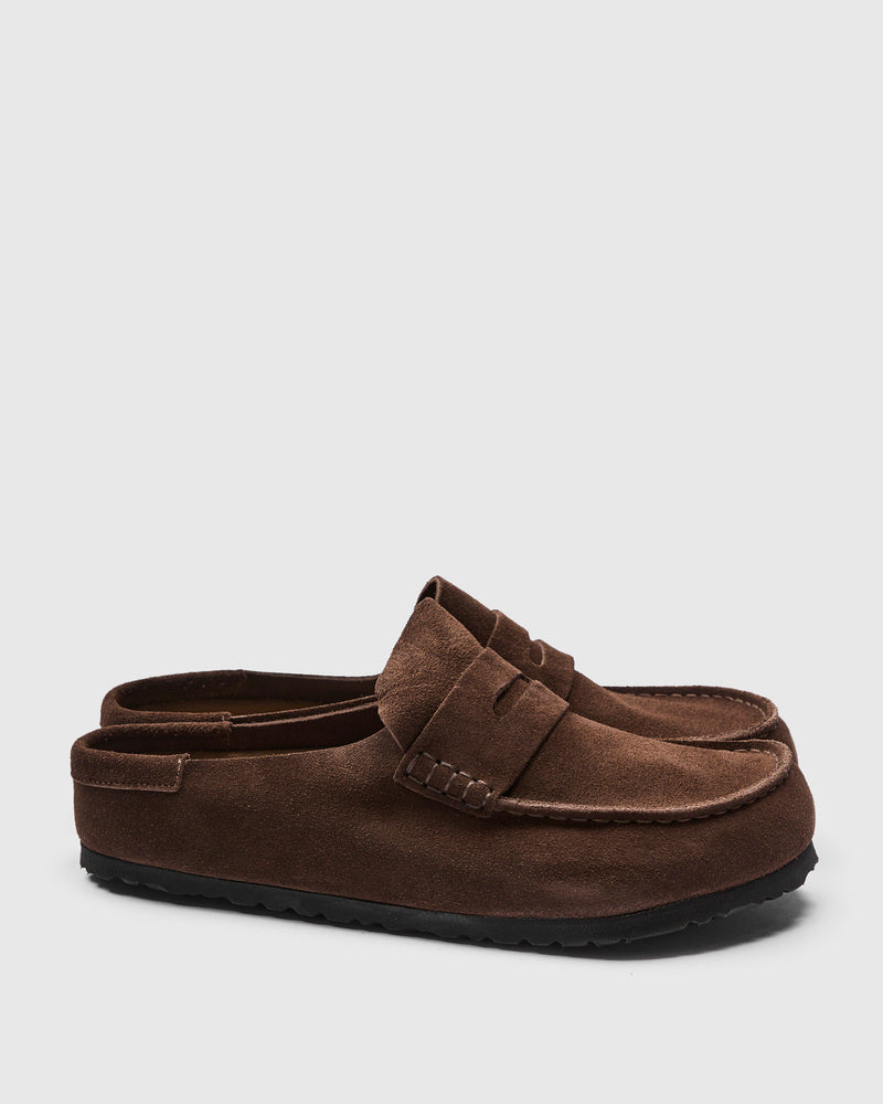 Naples Wrapped Clog in Carafe Suede