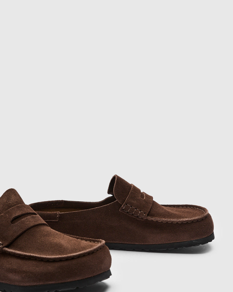Naples Wrapped Clog in Carafe Suede