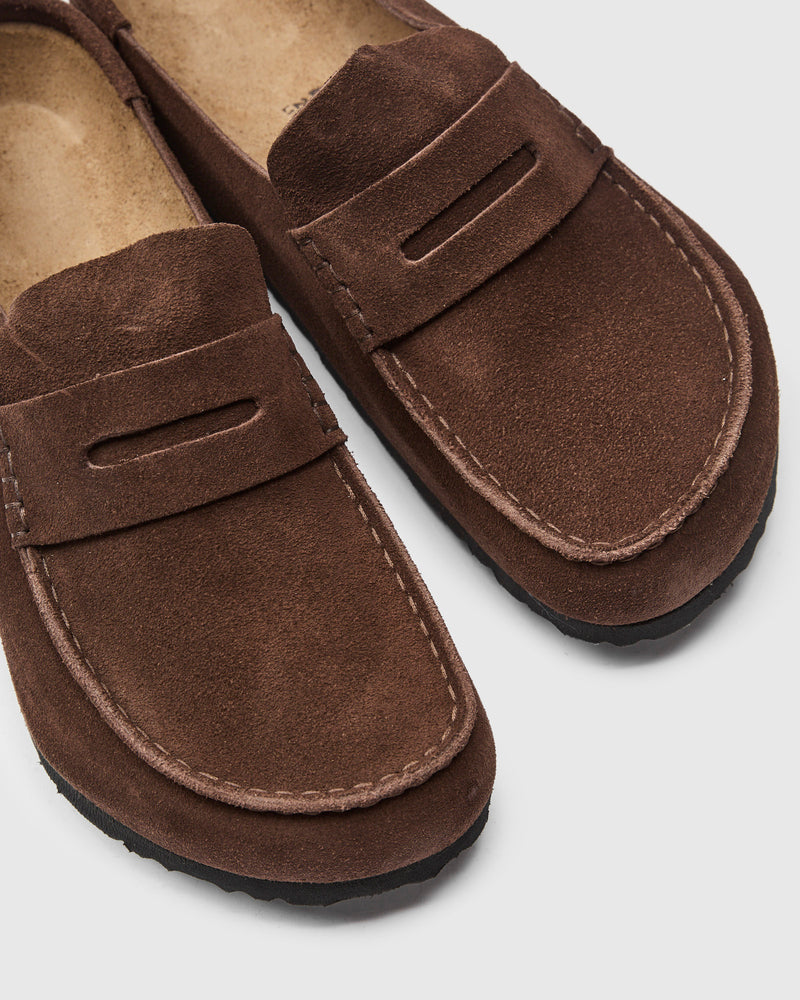 Naples Wrapped Clog in Carafe Suede