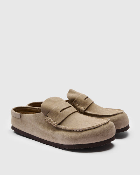 Naples Wrapped Clog in Taupe Suede – Blue Owl Workshop