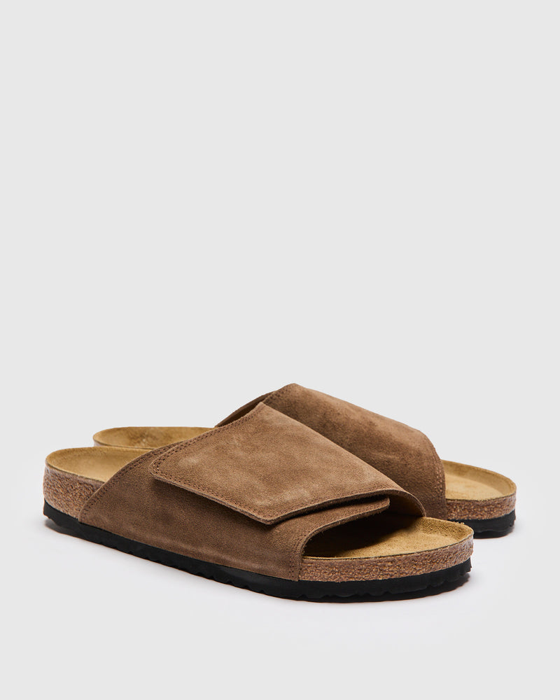 Solana Sandal in Dark Tea Suede