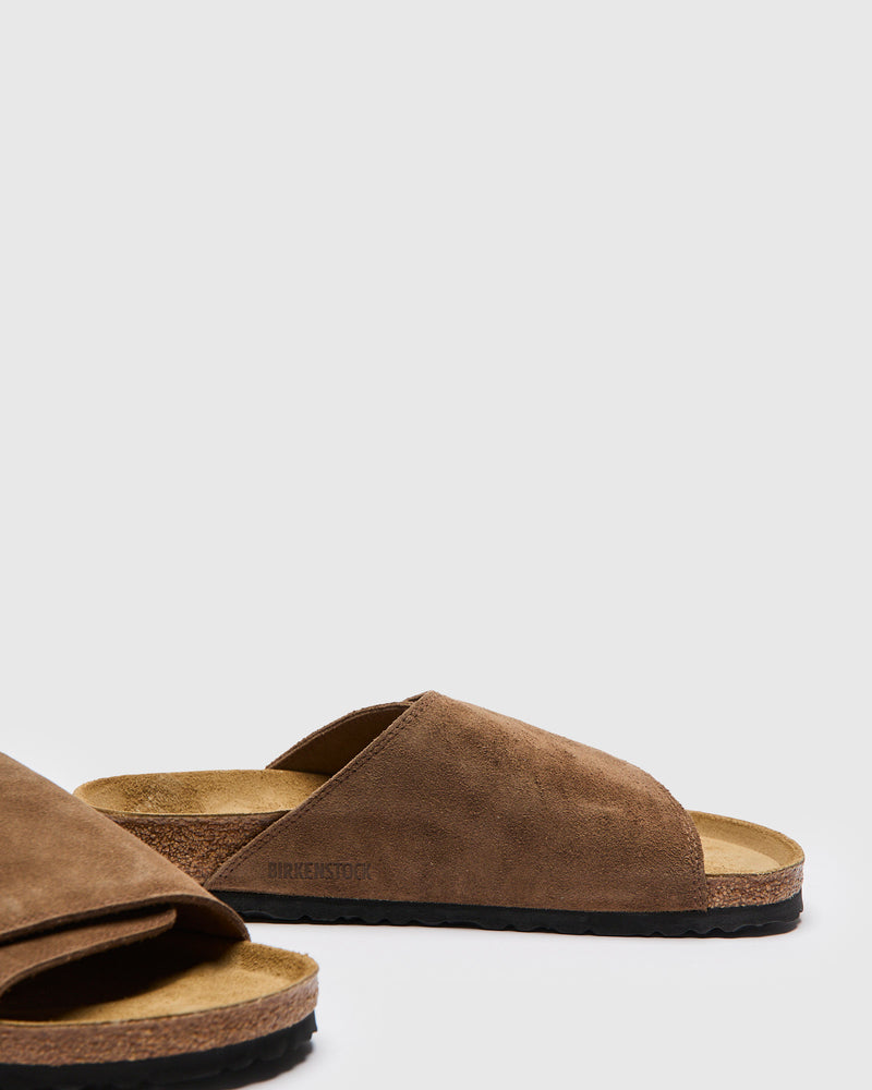 Solana Sandal in Dark Tea Suede