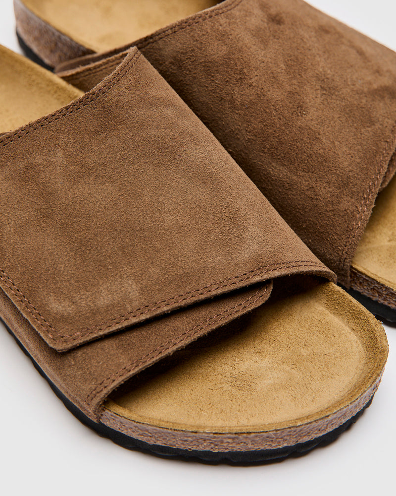 Solana Sandal in Dark Tea Suede