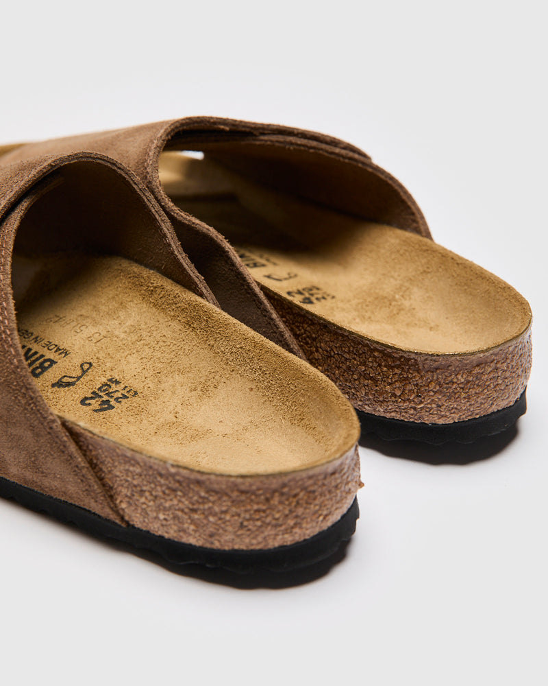Solana Sandal in Dark Tea Suede