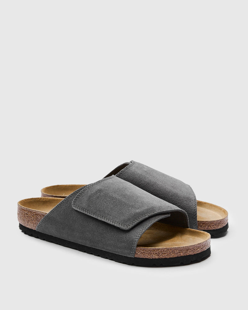 Solana Sandal in Charcoal Suede