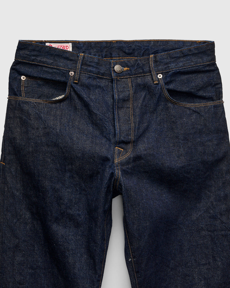 "50s Blue Belford" 14oz Rinsed Selvedge Denim Pant - 50s Straight Fit
