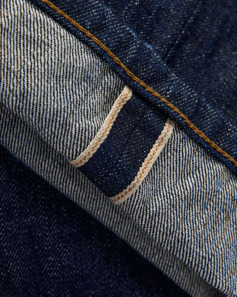 "50s Blue Belford" 14oz Rinsed Selvedge Denim Pant - 50s Straight Fit