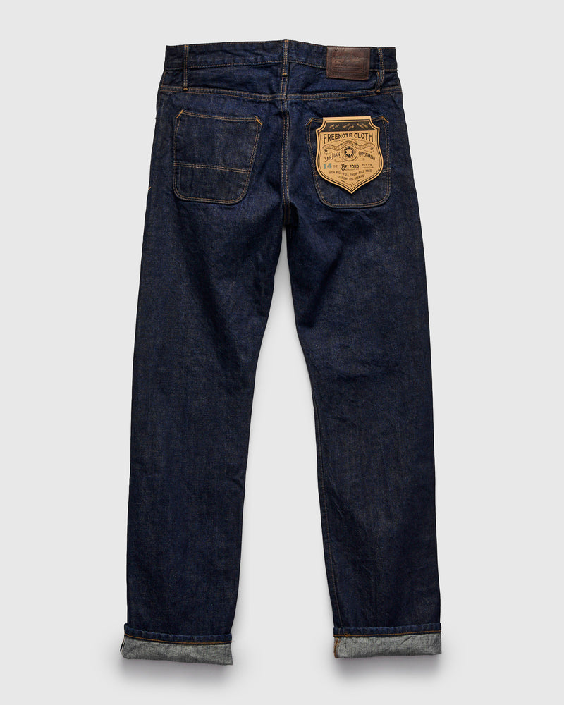 "50s Blue Belford" 14oz Rinsed Selvedge Denim Pant - 50s Straight Fit