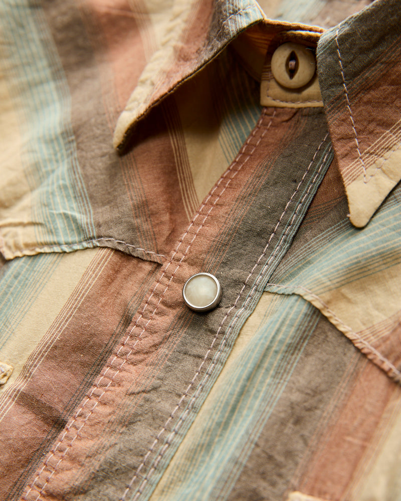 Calico SS Western Shirt in Dusty Desert Stripe