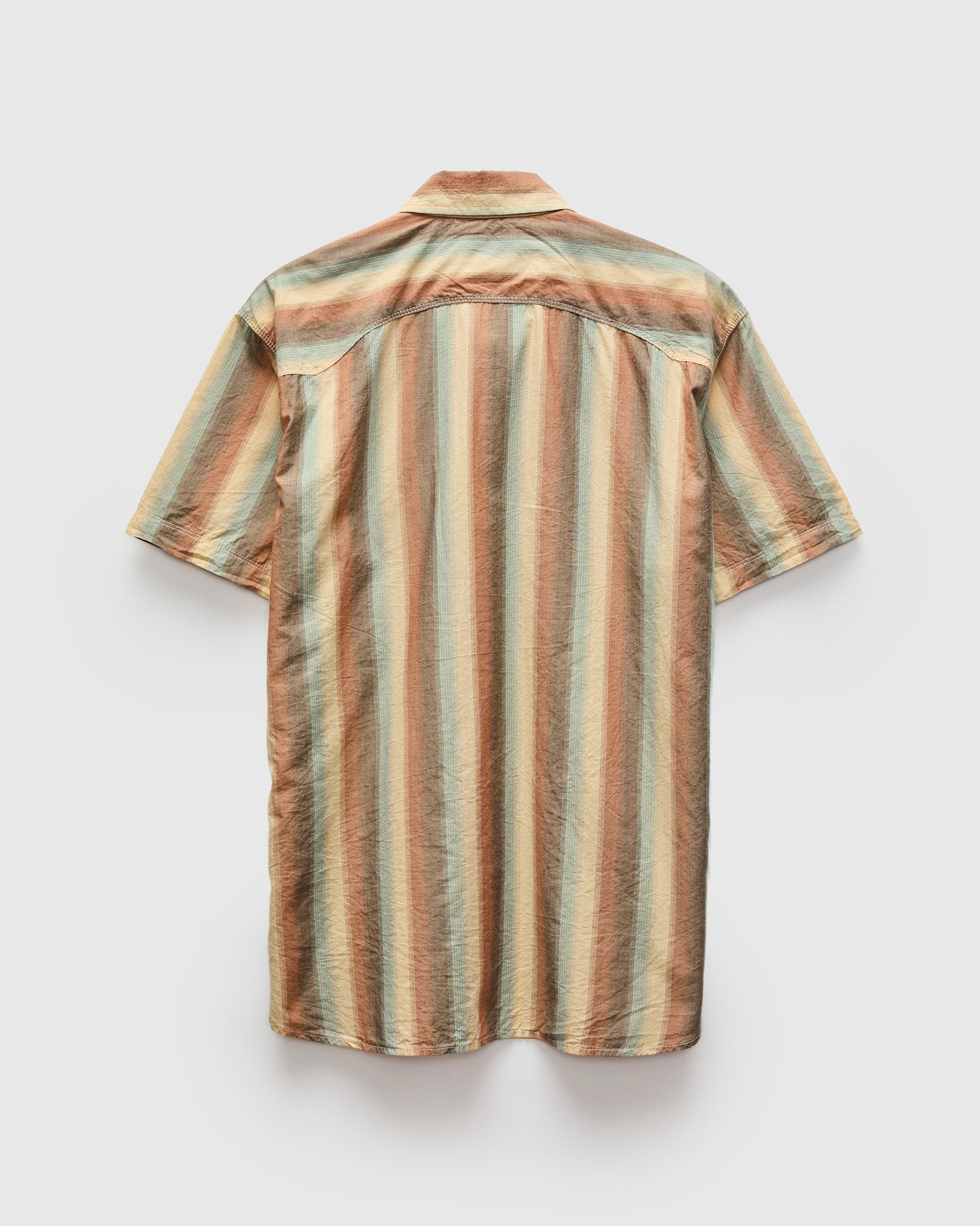 Calico SS Western Shirt in Dusty Desert Stripe – Blue Owl Workshop