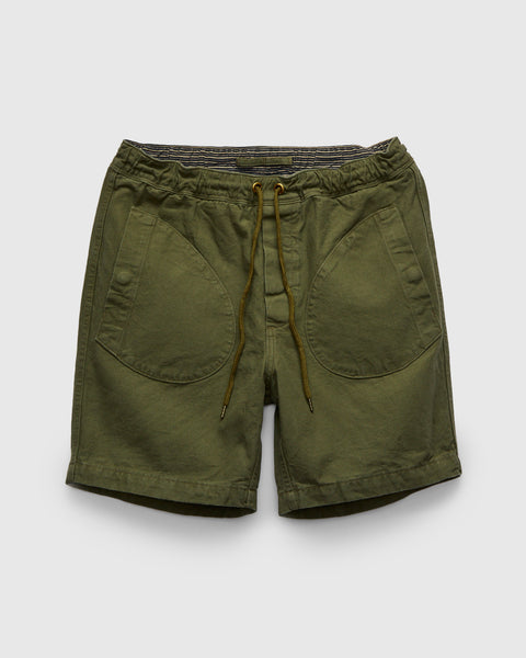 Deck Short in Olive Canvas – Blue Owl Workshop
