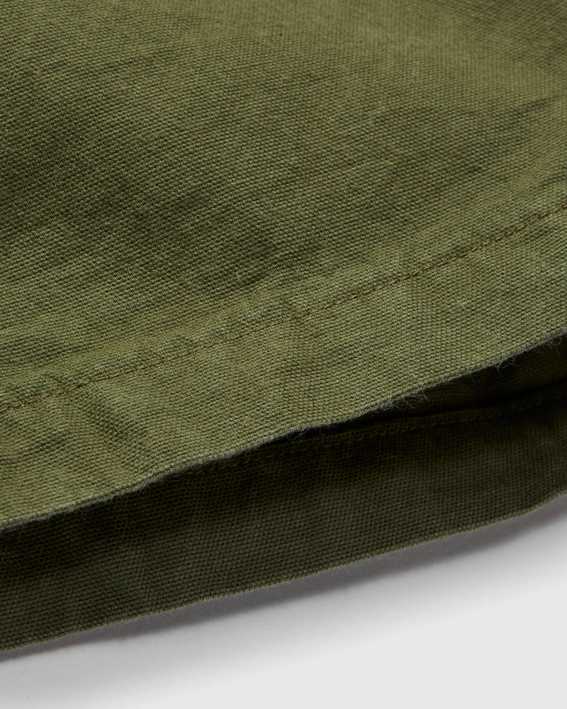Deck Short in Olive Canvas