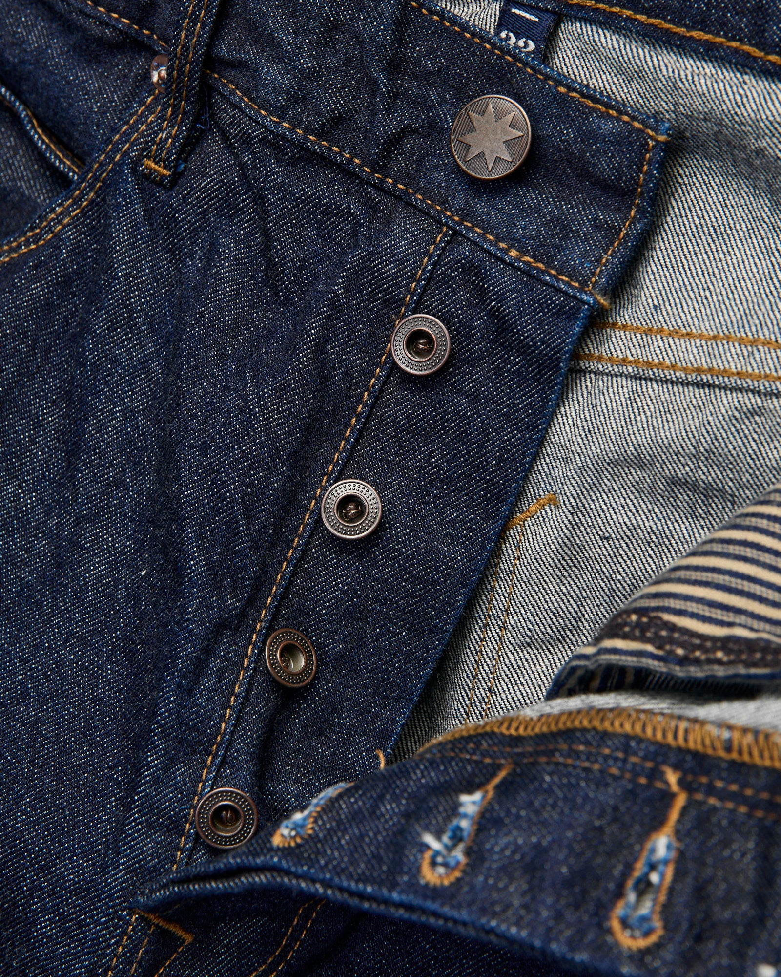 パンツ rizotto Logo Embroidery Tuck Denim Blue King Logo Wide TUCK