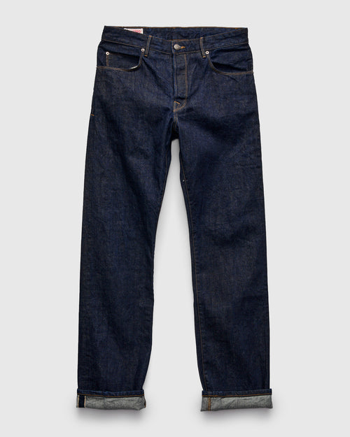 "50s Blue Belford" 14oz Rinsed Selvedge Denim Pant - 50s Straight Fit