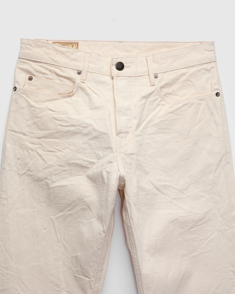 "Natural Rinsed Portola" 11oz Selvedge Canvas Pant - Tapered Fit