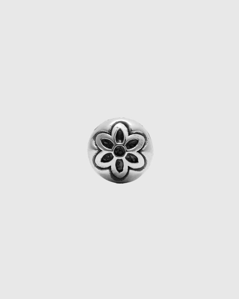 Cutout Ball Stud Earring in Sterling Silver