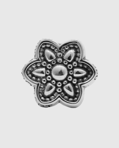 Fancy Cutout Stud Earring in Sterling Silver