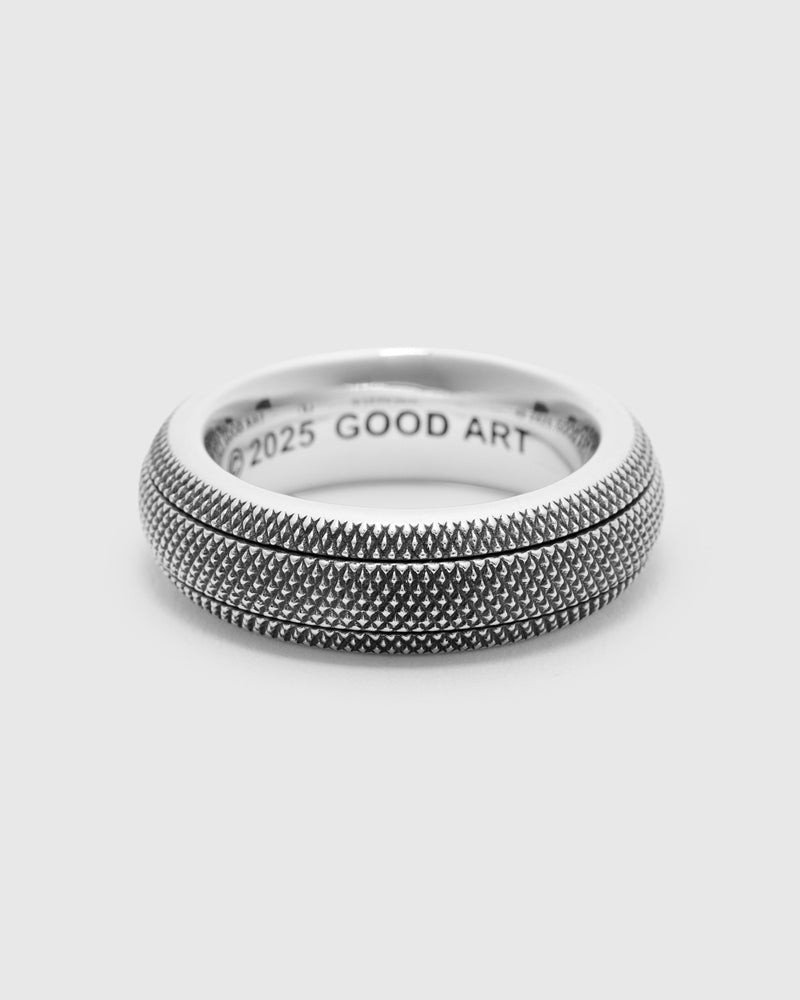 2A Model 33 Clicker Ring Goosebumps in Sterling Silver