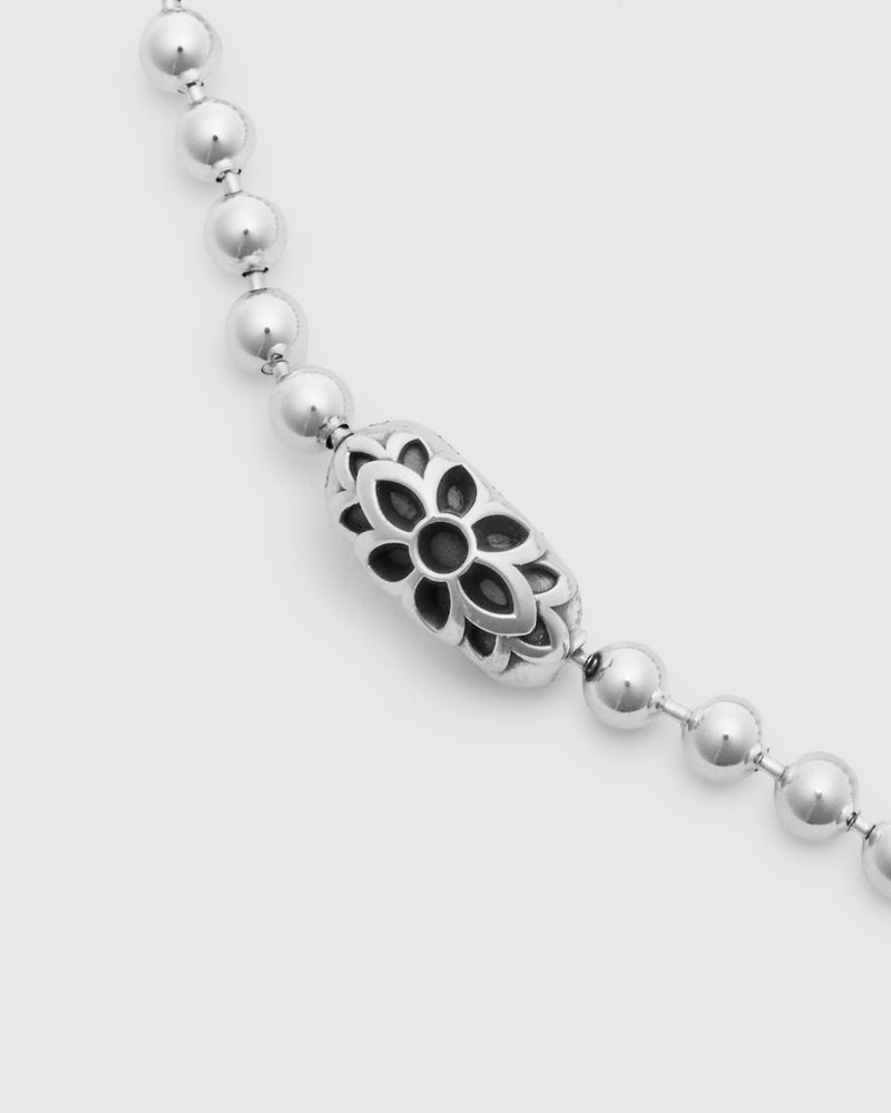 Triple Cutout Poplock Bracelet Size B in Sterling Silver