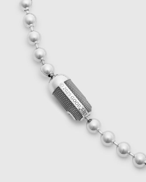 2A Goosebumps Poplock Bracelet Size B in Sterling Silver
