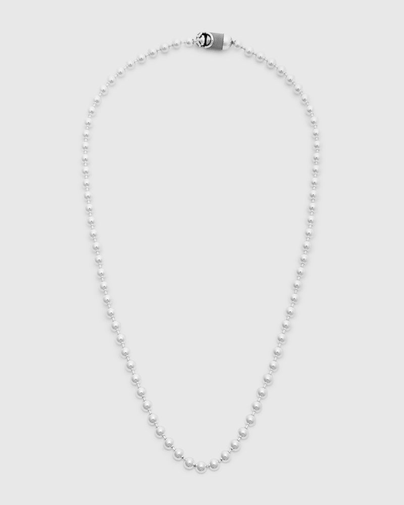 2A Goosebumps Poplock Necklace Size B in Sterling Silver