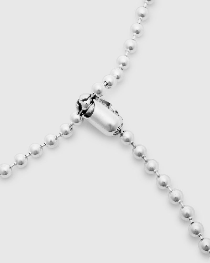 Triple Cutout Poplock Bracelet Size B in Sterling Silver