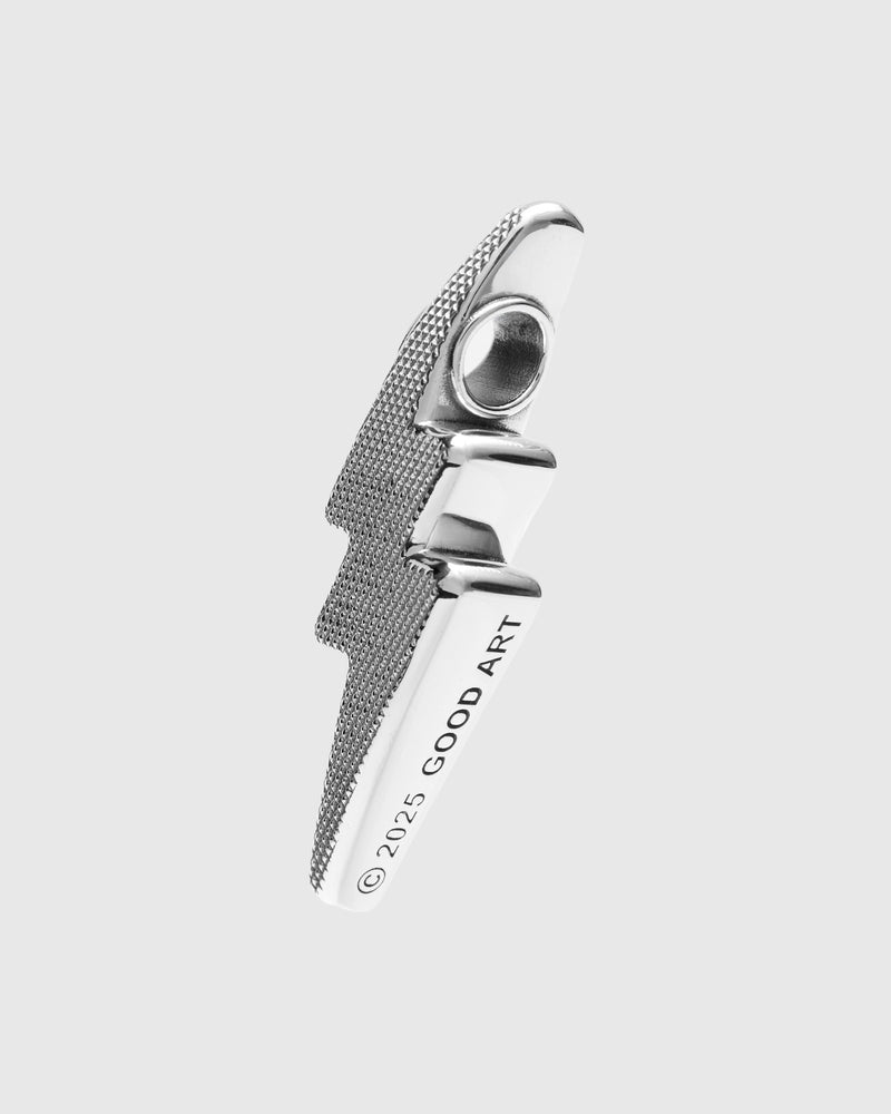 Retro Shazam! Goosebumps Pendant B in Sterling Silver
