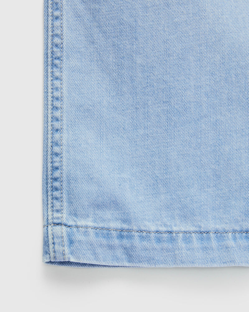 The Wrench Denim Short Sleeve Shirt in Troy