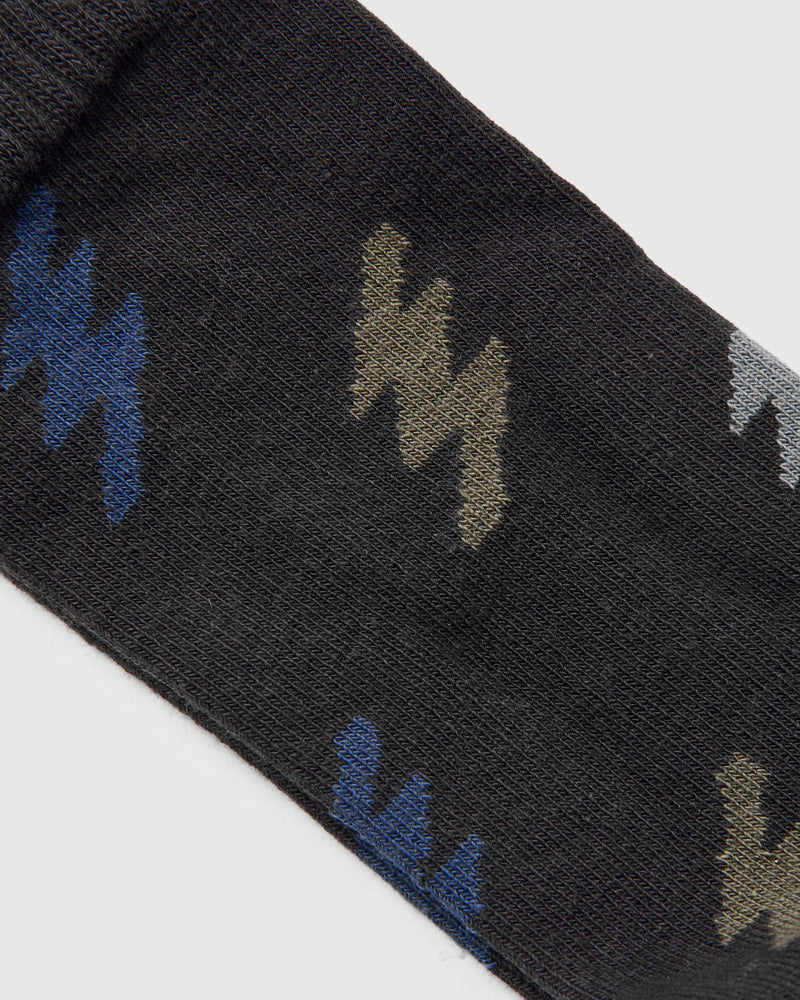 Bolt Socks in Vintage Black