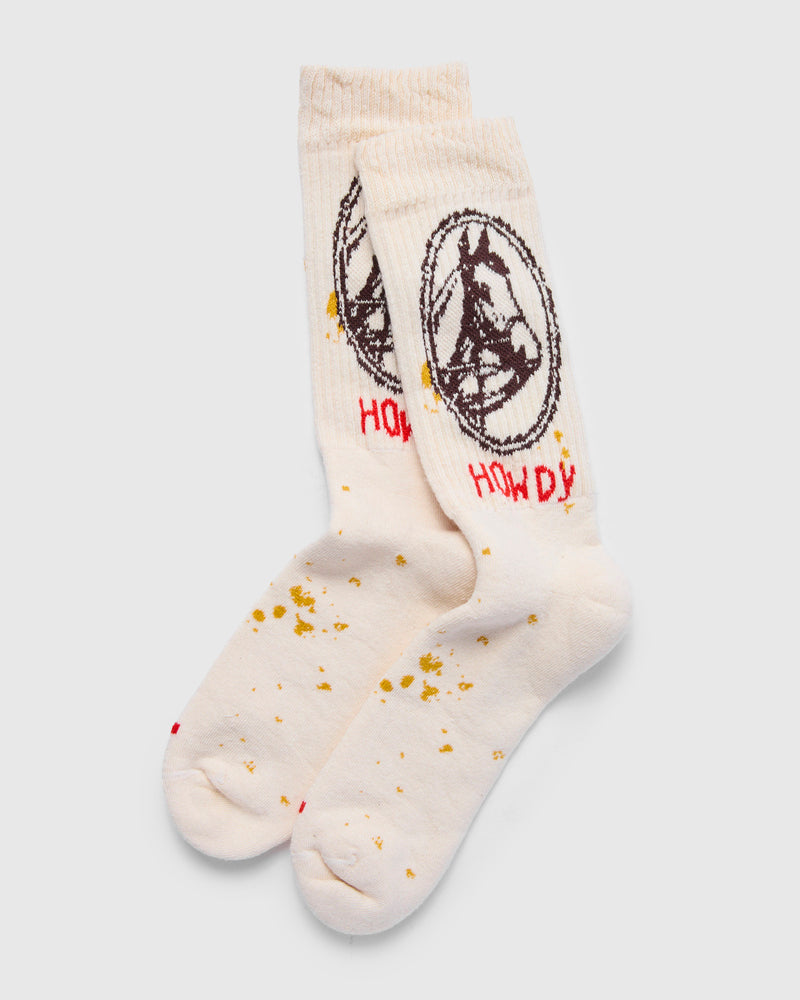 Howdy Socks in Natural