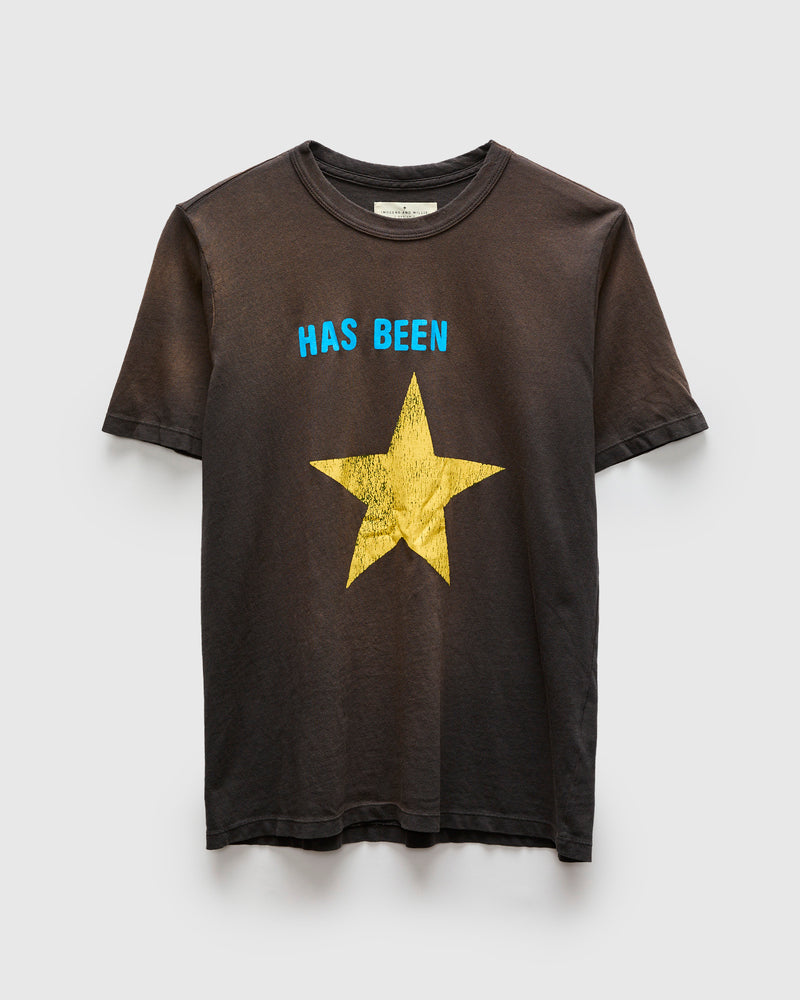 "Has Been" T-Shirt in Sunfaded Black