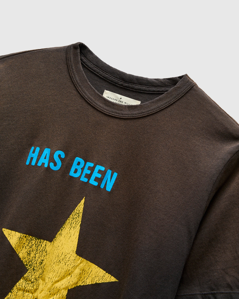 "Has Been" T-Shirt in Sunfaded Black