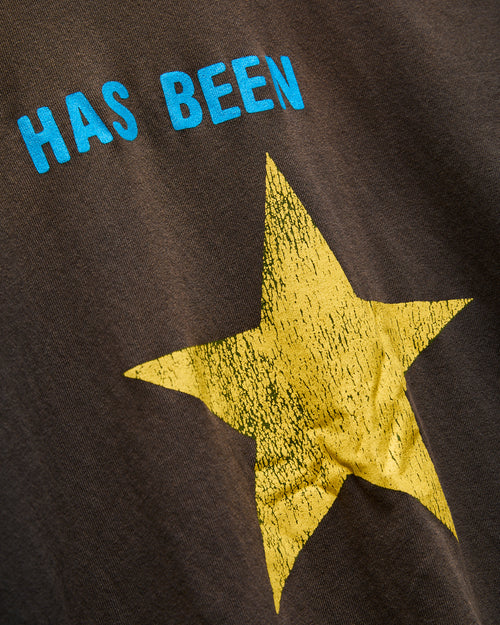 "Has Been" T-Shirt in Sunfaded Black